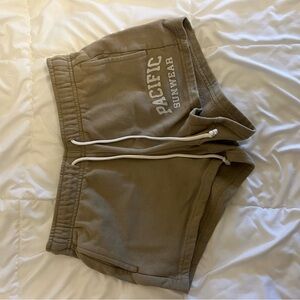 PacSun Brown Fleece Shorts